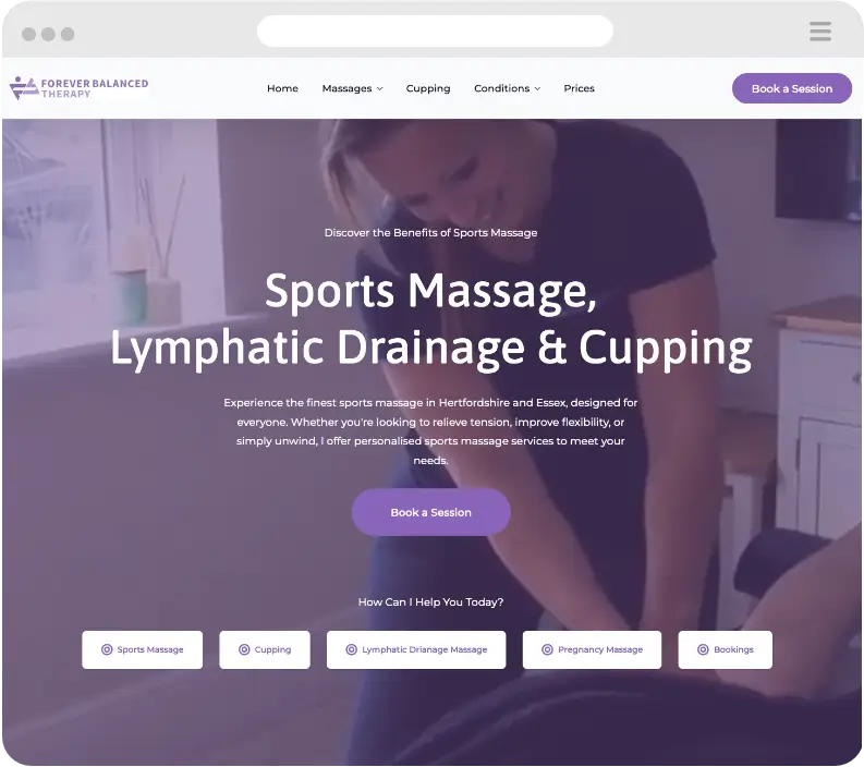Forever Balanced Therapy Website